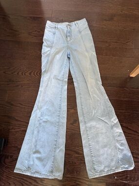 Twenty Light Blue Flare Jeans - Wide Leg Denim